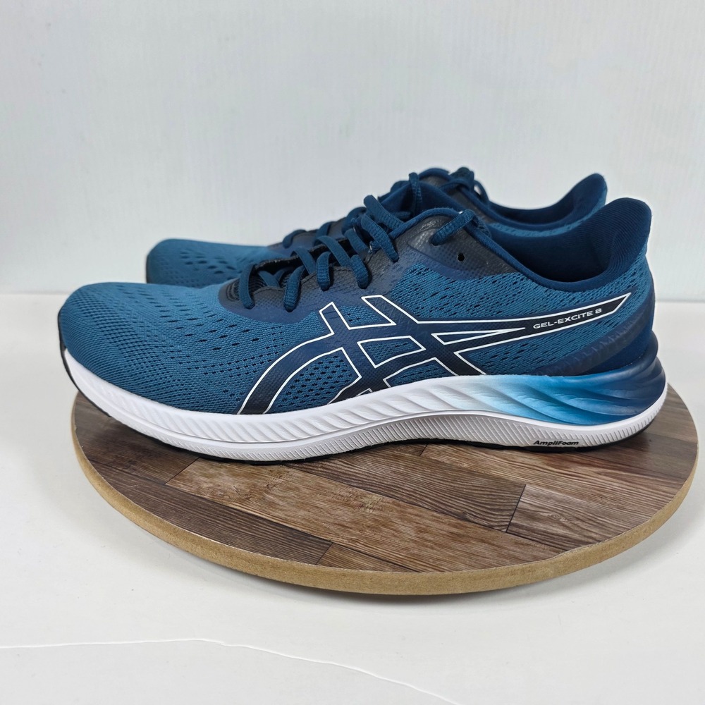 Asics Gel-Excite 8 Shoes Sz 11.5 Blue Running Training Athletic Low Top Sneakers - Picture 4 of 10